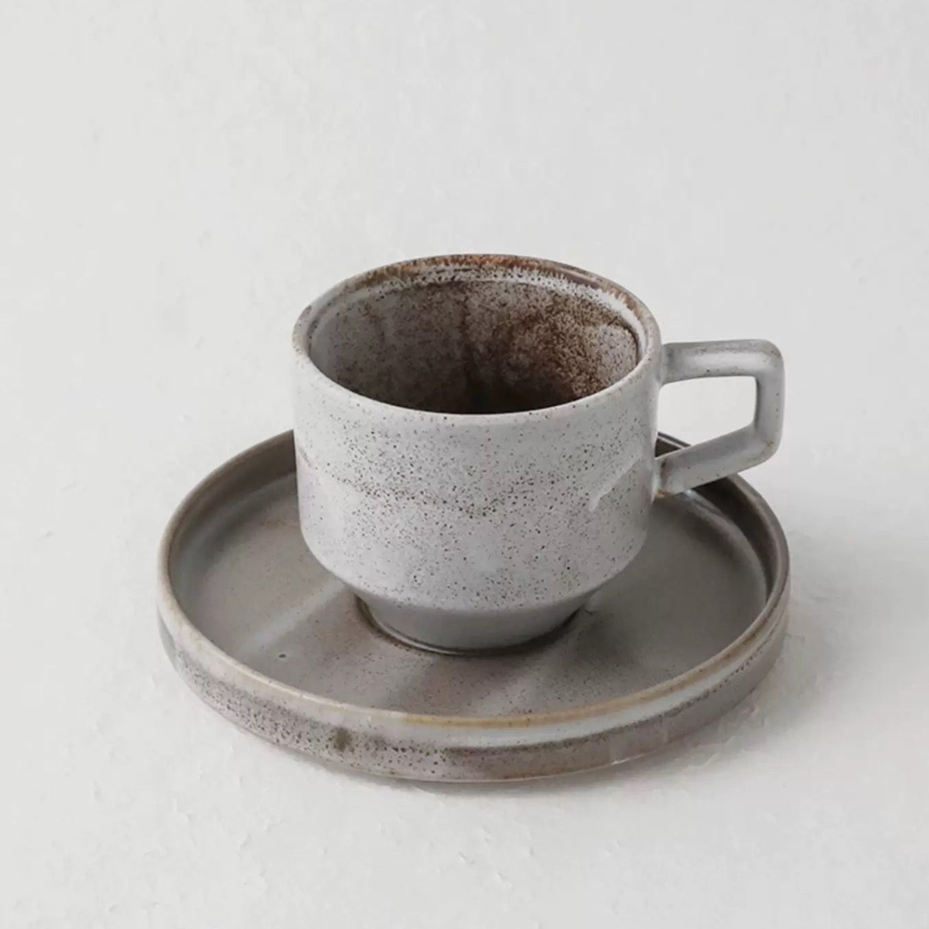 Artistic Coffee Mug with Saucer
